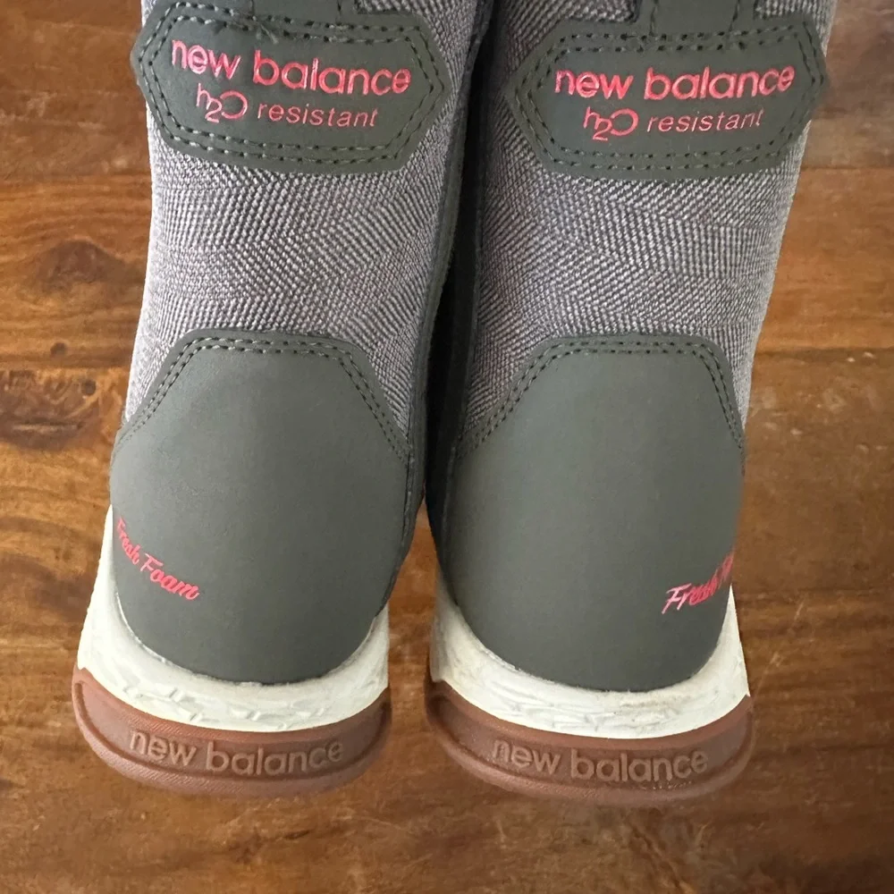 New Balance Fresh Foam Waterproof Boots - Gray‎ Faux fur lined ladies size 7.5